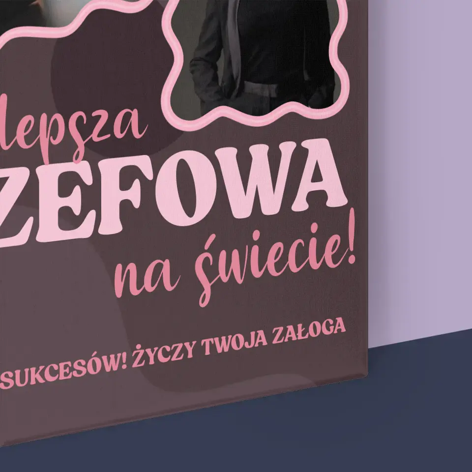 Fotokolaż: Najlepsza Szefowa - Wydruk Obramowany - Image 16