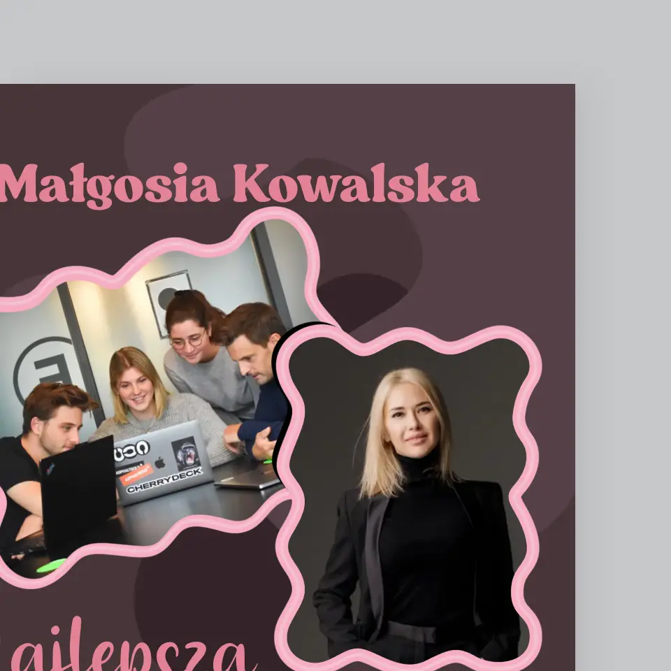 Fotokolaż: Najlepsza Szefowa - Wydruk Obramowany - Image 3
