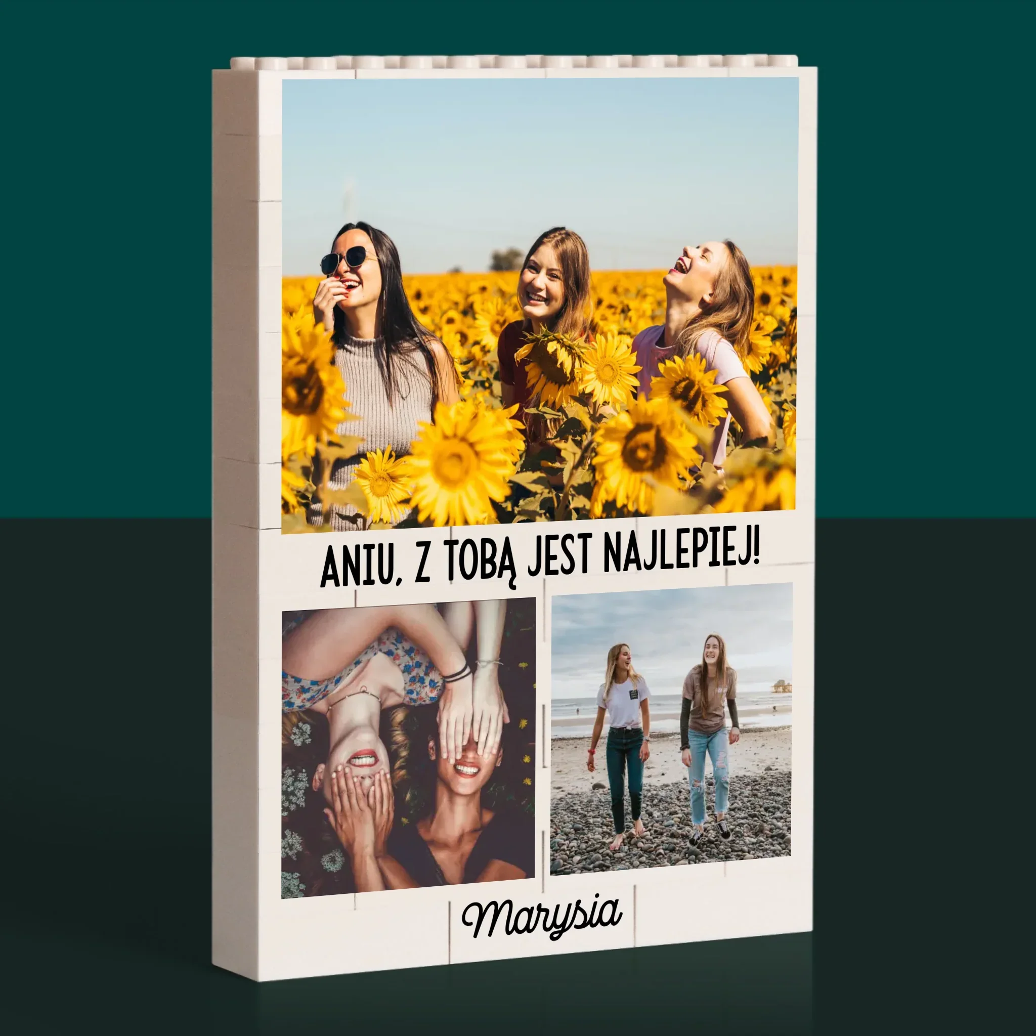 Fotokolaż: Najlepsze Przyjaciółki - Klocki LEGO z Nadrukiem