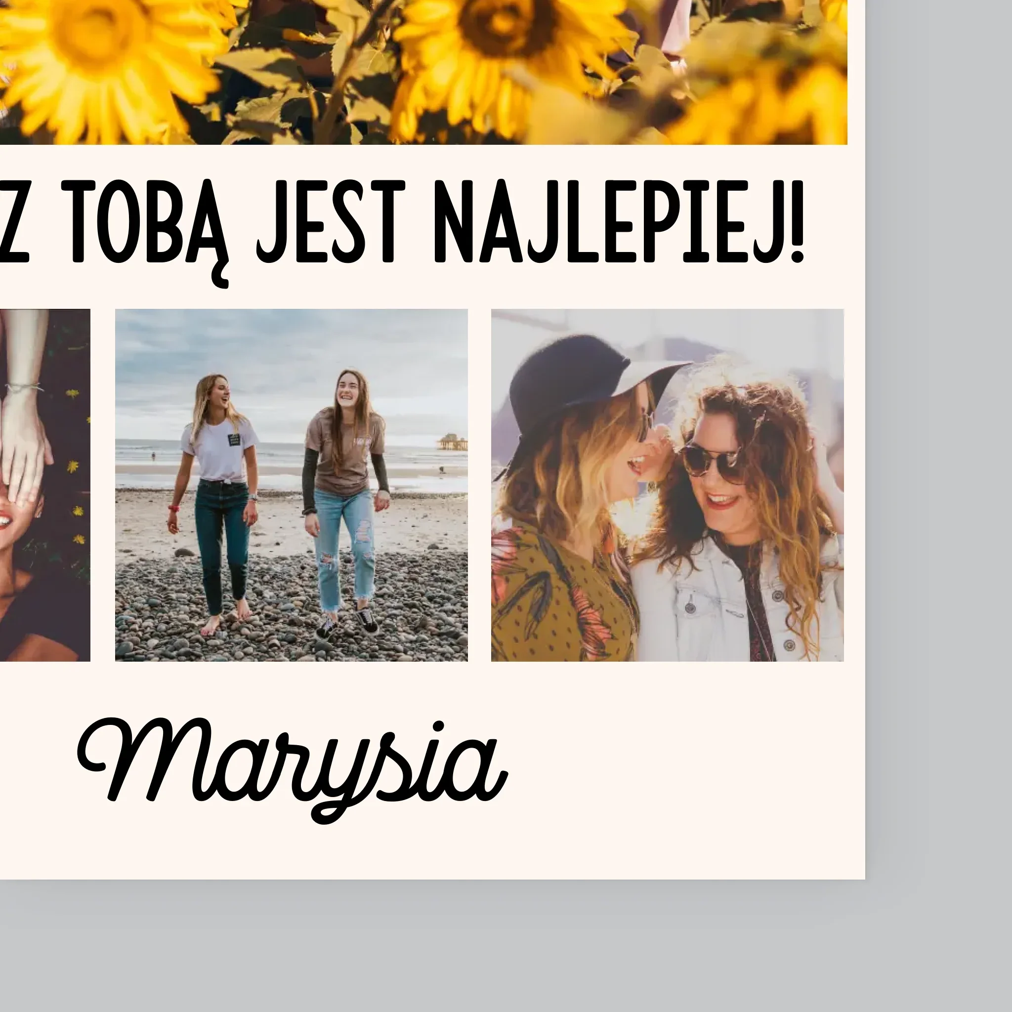 Fotokolaż: Najlepsze Przyjaciółki - Wydruk Obramowany - Image 4