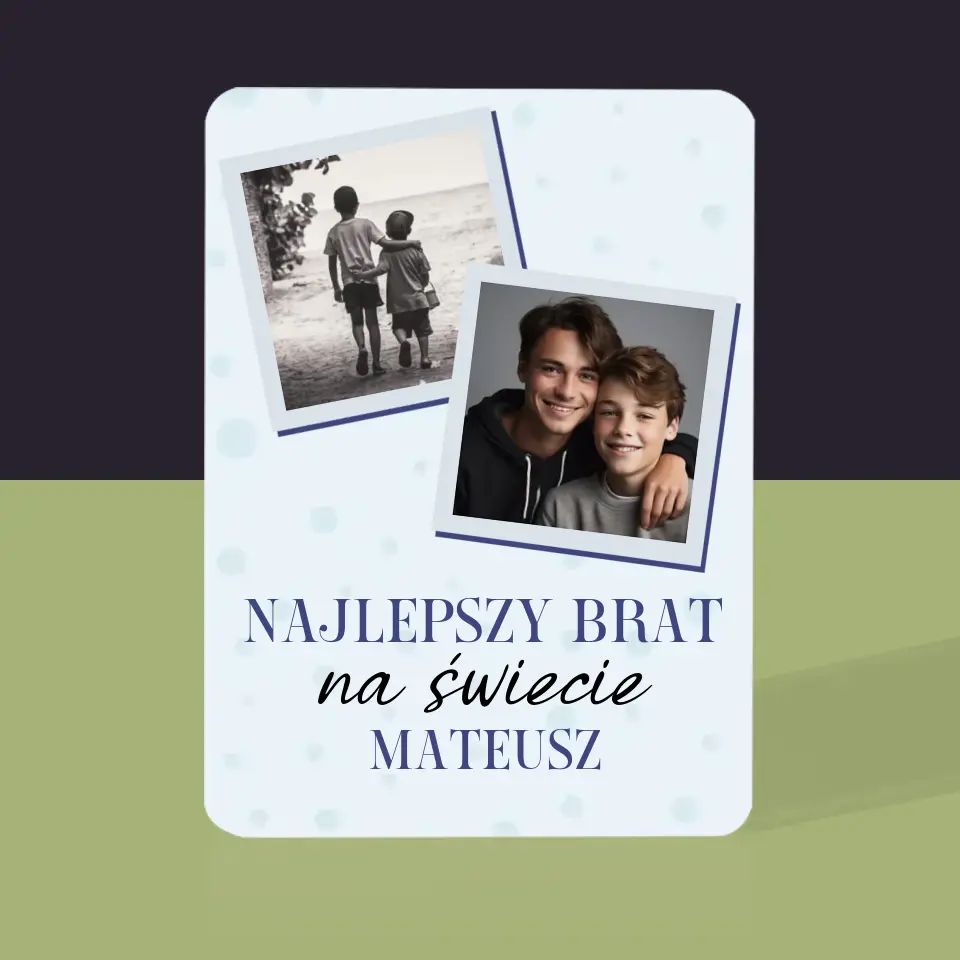 Fotokolaż: Najlepszy Brat Na Świecie - Karty Do Gry - Image 5
