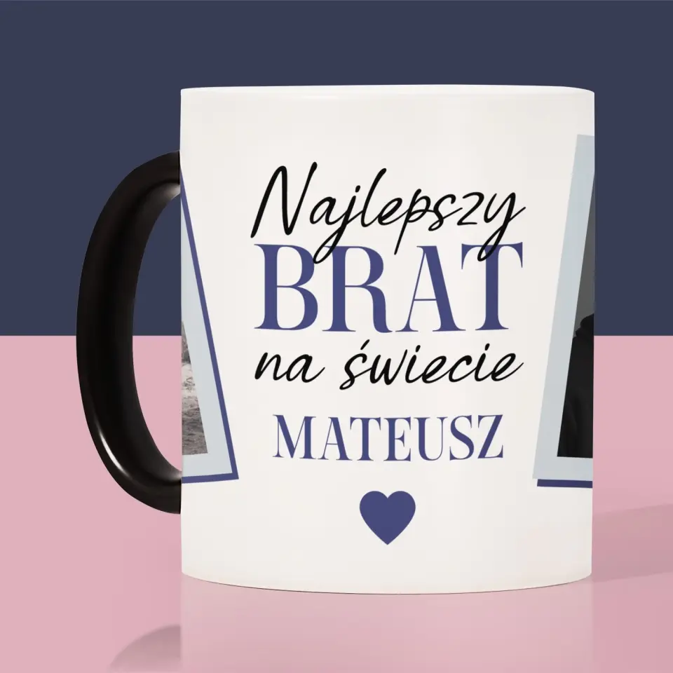 Fotokolaż: Najlepszy Brat Na Świecie - Kubek z Nadrukiem - Image 7