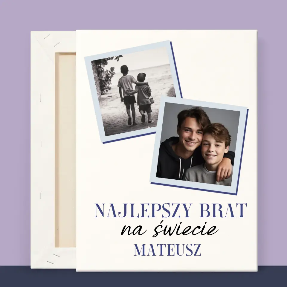 Fotokolaż: Najlepszy Brat Na Świecie - Wydruk Obramowany - Image 11