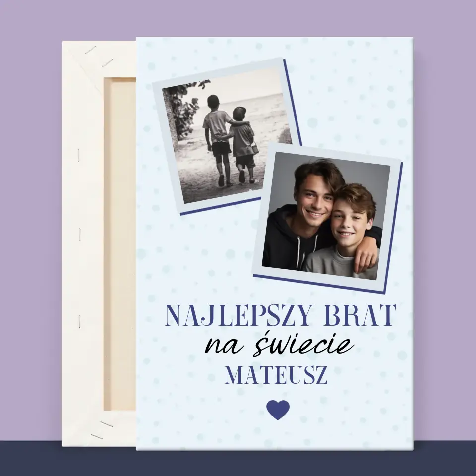 Fotokolaż: Najlepszy Brat Na Świecie - Wydruk Obramowany - Image 12