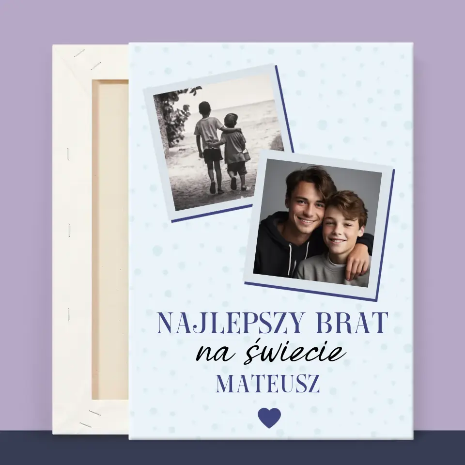 Fotokolaż: Najlepszy Brat Na Świecie - Wydruk Obramowany - Image 13