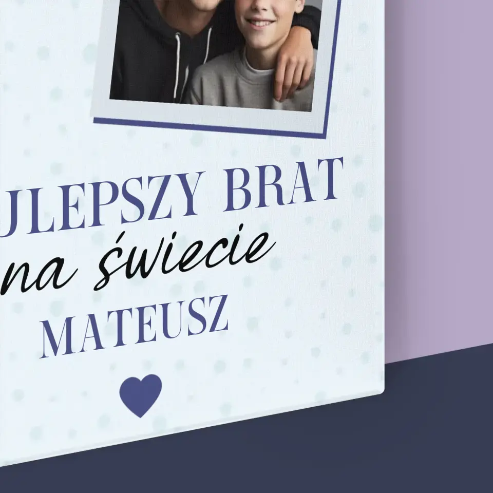 Fotokolaż: Najlepszy Brat Na Świecie - Wydruk Obramowany - Image 16