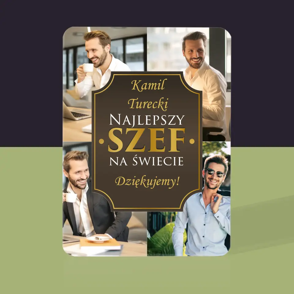 Fotokolaż: Najlepszy Szef Na Świecie - Karty Do Gry - Image 5