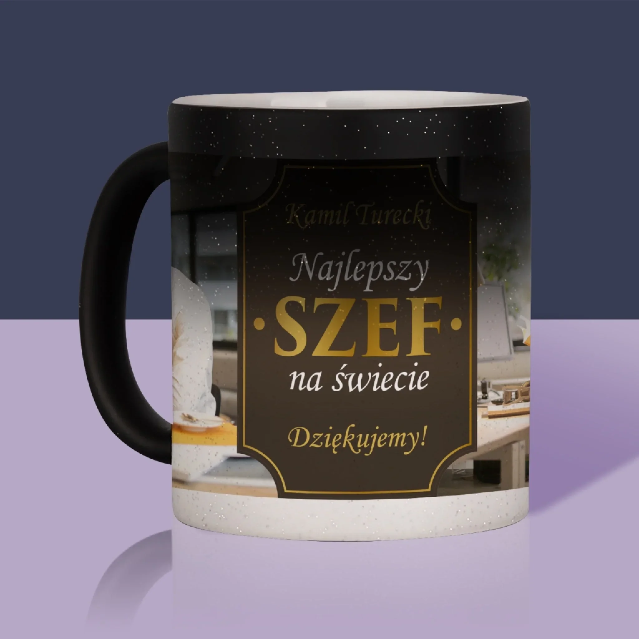 Fotokolaż: Najlepszy Szef Na Świecie - Kubek z Nadrukiem - Image 11