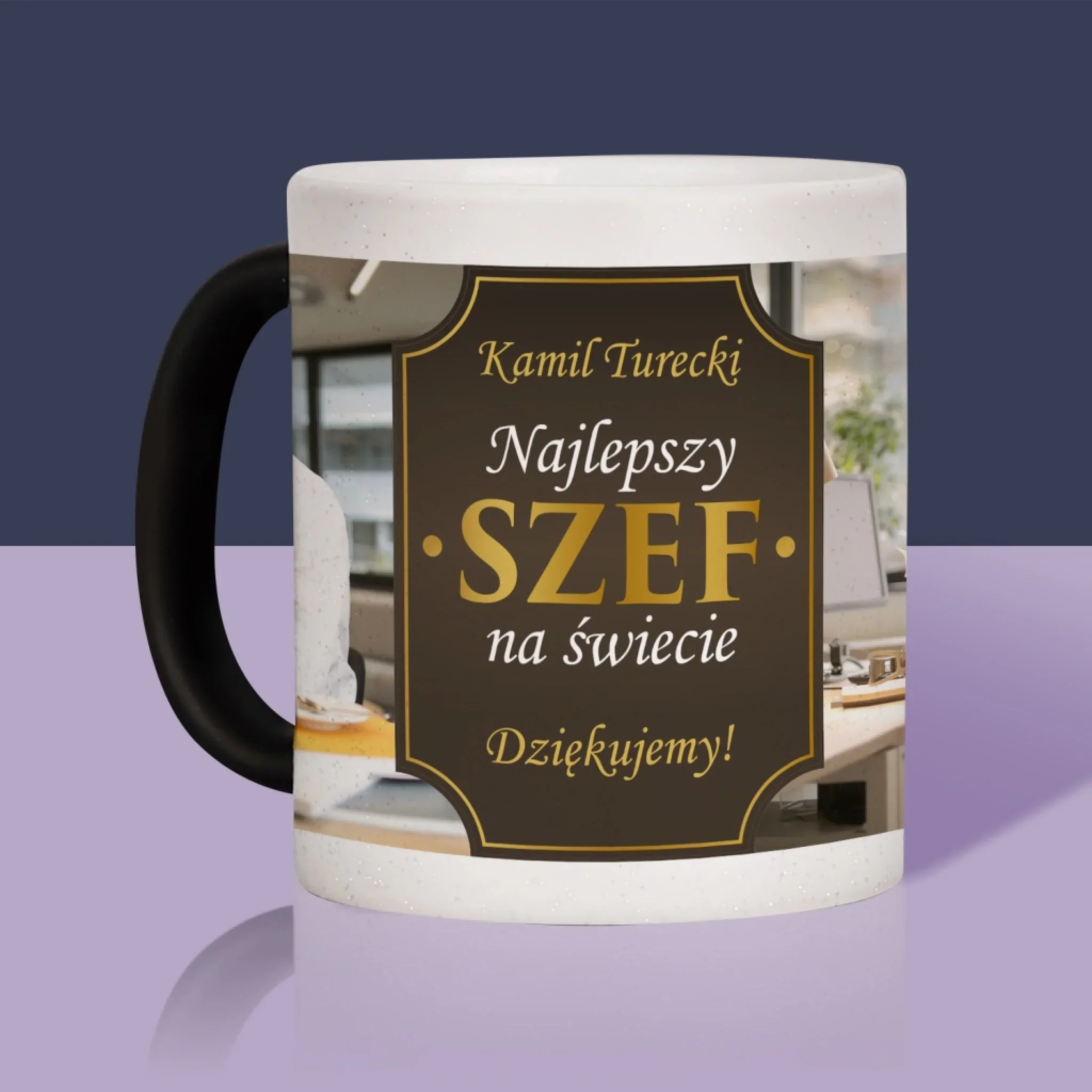 Fotokolaż: Najlepszy Szef Na Świecie - Kubek z Nadrukiem - Image 12
