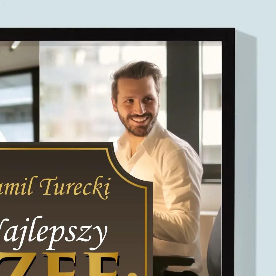 Fotokolaż: Najlepszy Szef Na Świecie - Wydruk Obramowany - Image 6