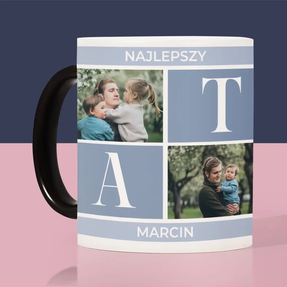 Fotokolaż: Najlepszy Tata - Kubek z Nadrukiem - Image 7