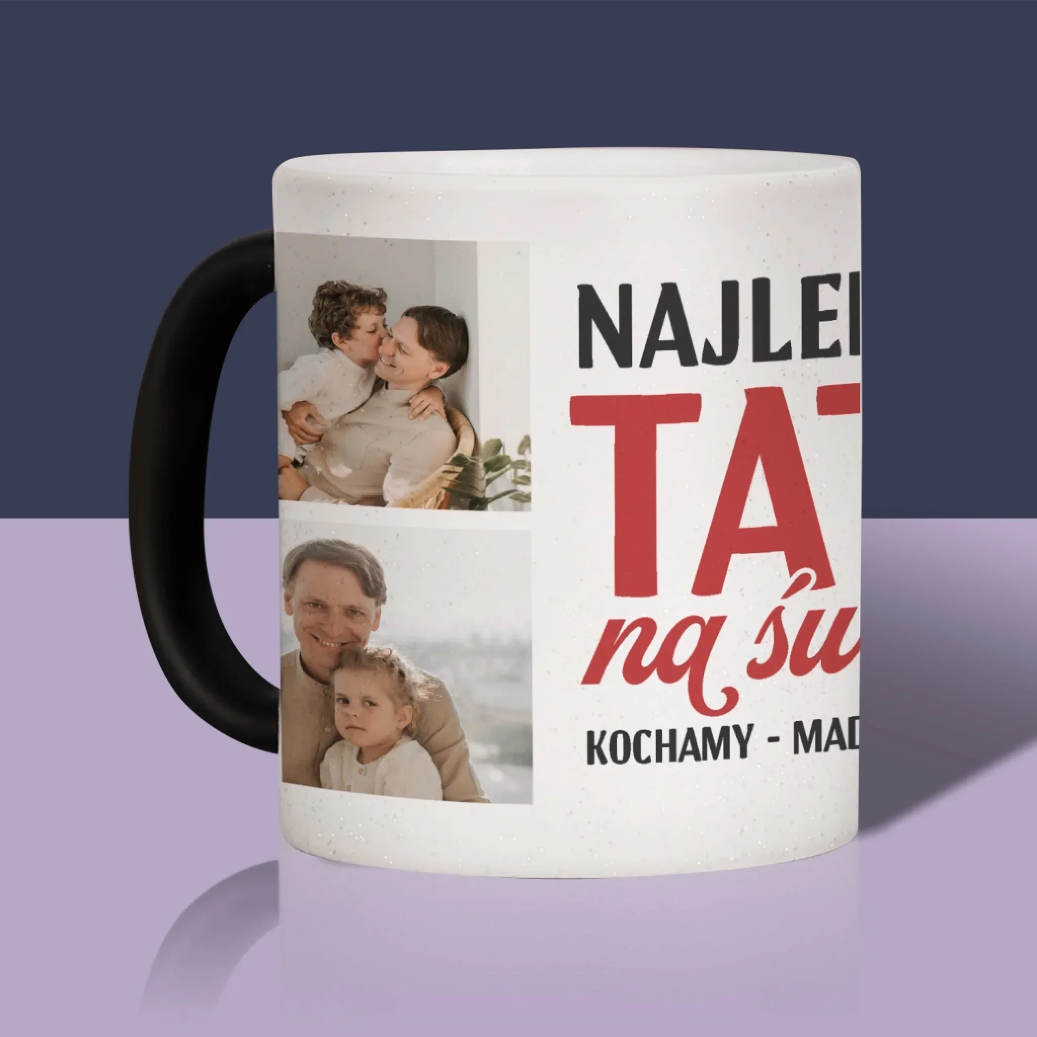 Fotokolaż: Najlepszy Tata Na Całym Świecie - Kubek z Nadrukiem - Image 12