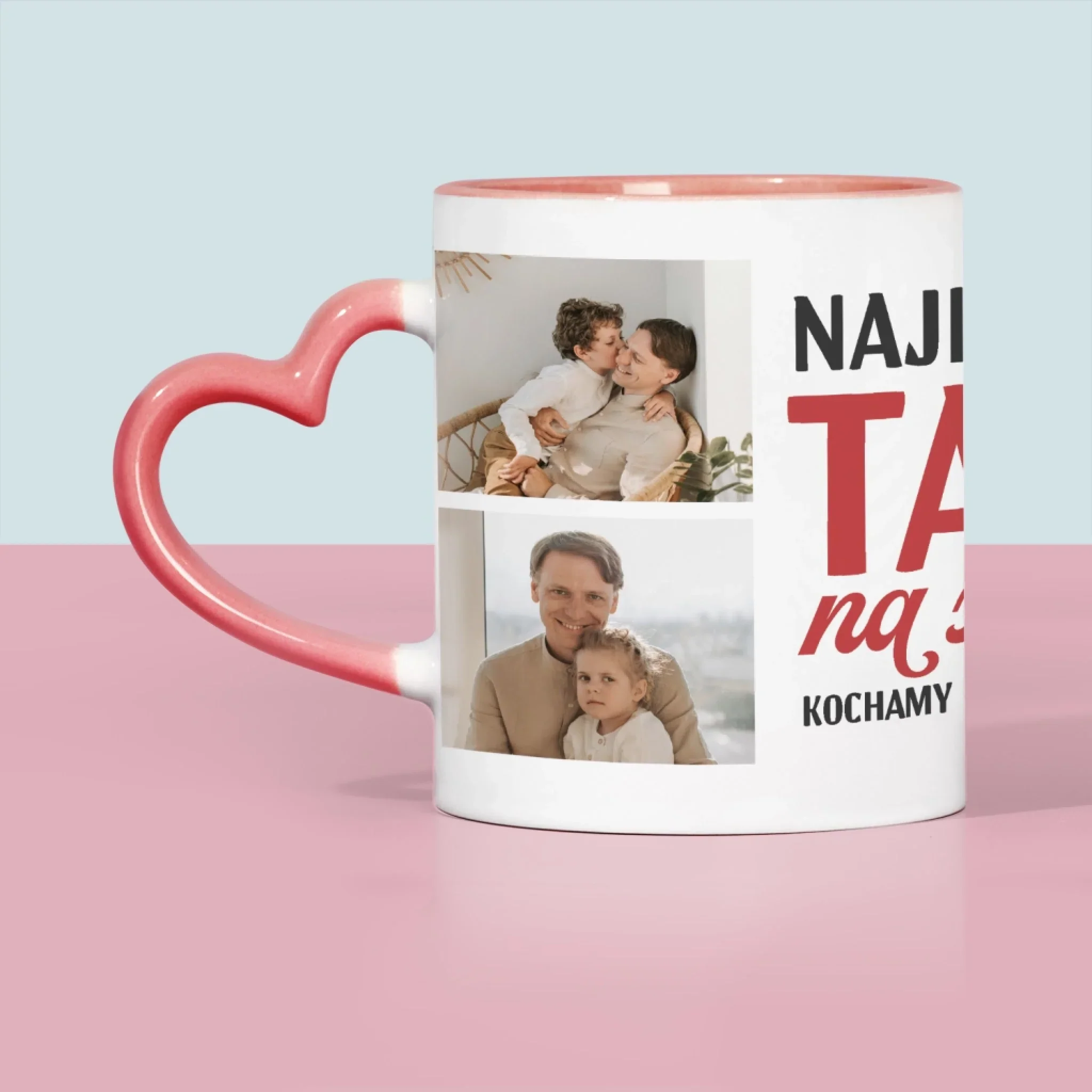Fotokolaż: Najlepszy Tata Na Całym Świecie - Kubek z Nadrukiem - Image 5
