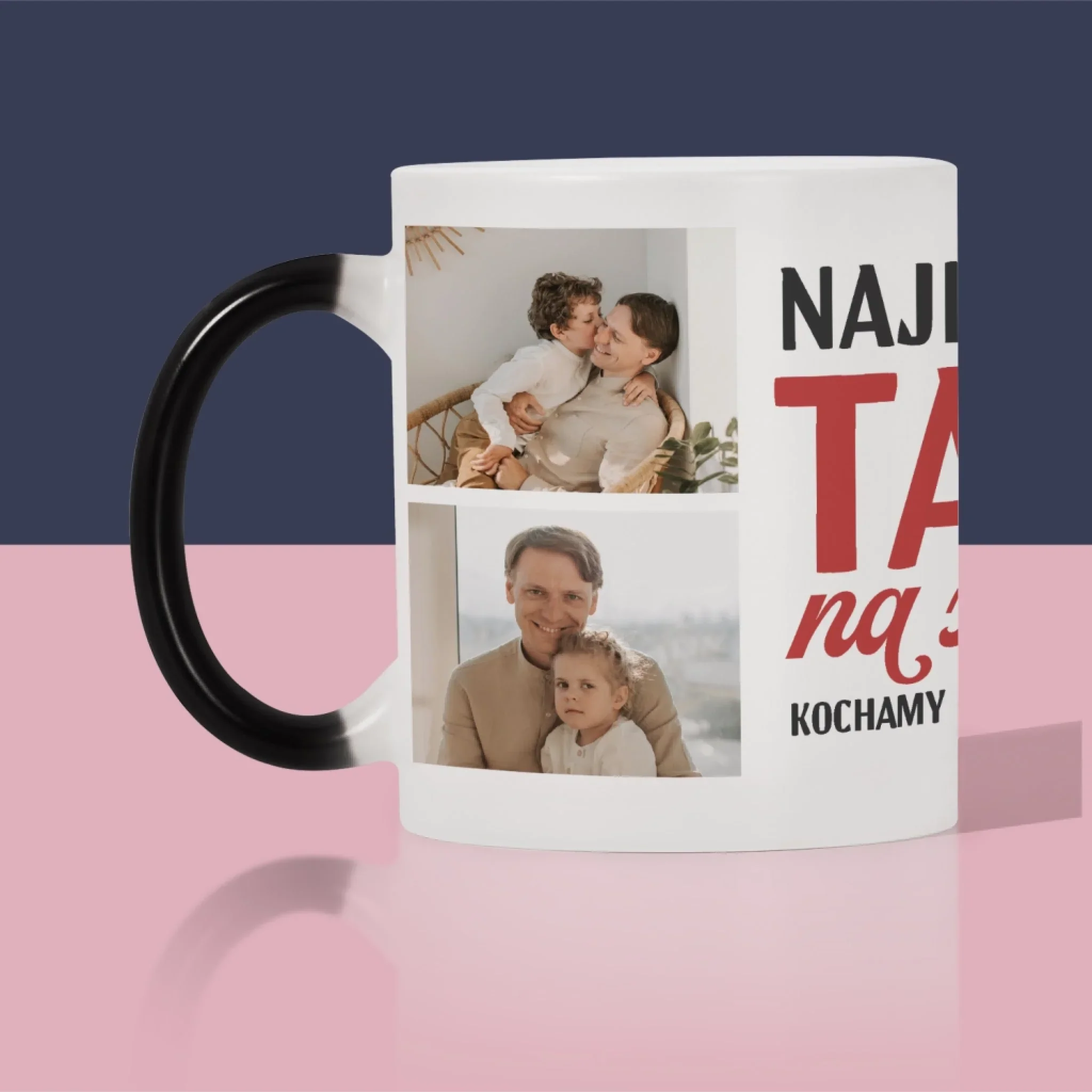 Fotokolaż: Najlepszy Tata Na Całym Świecie - Kubek z Nadrukiem - Image 7