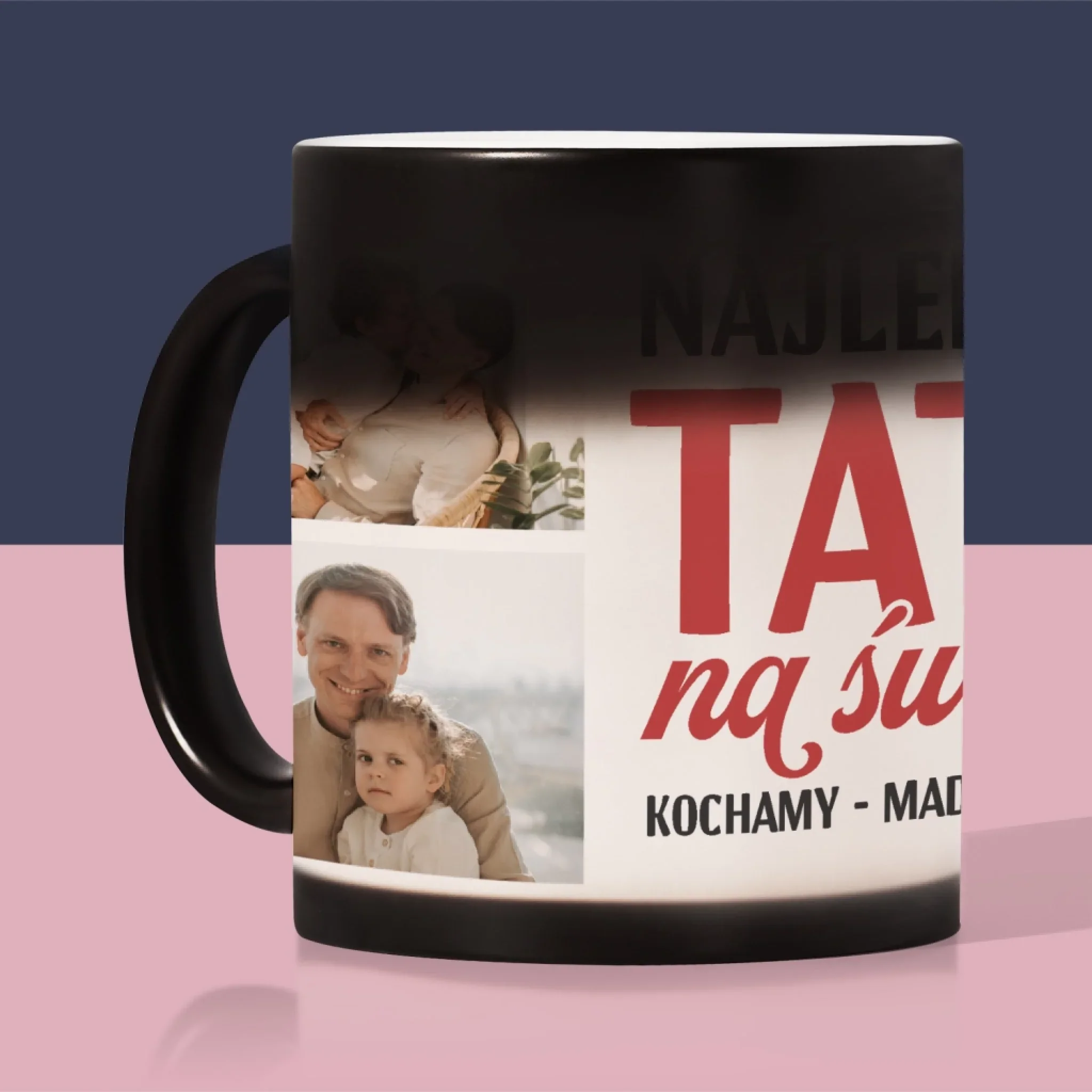 Fotokolaż: Najlepszy Tata Na Całym Świecie - Kubek z Nadrukiem - Image 8