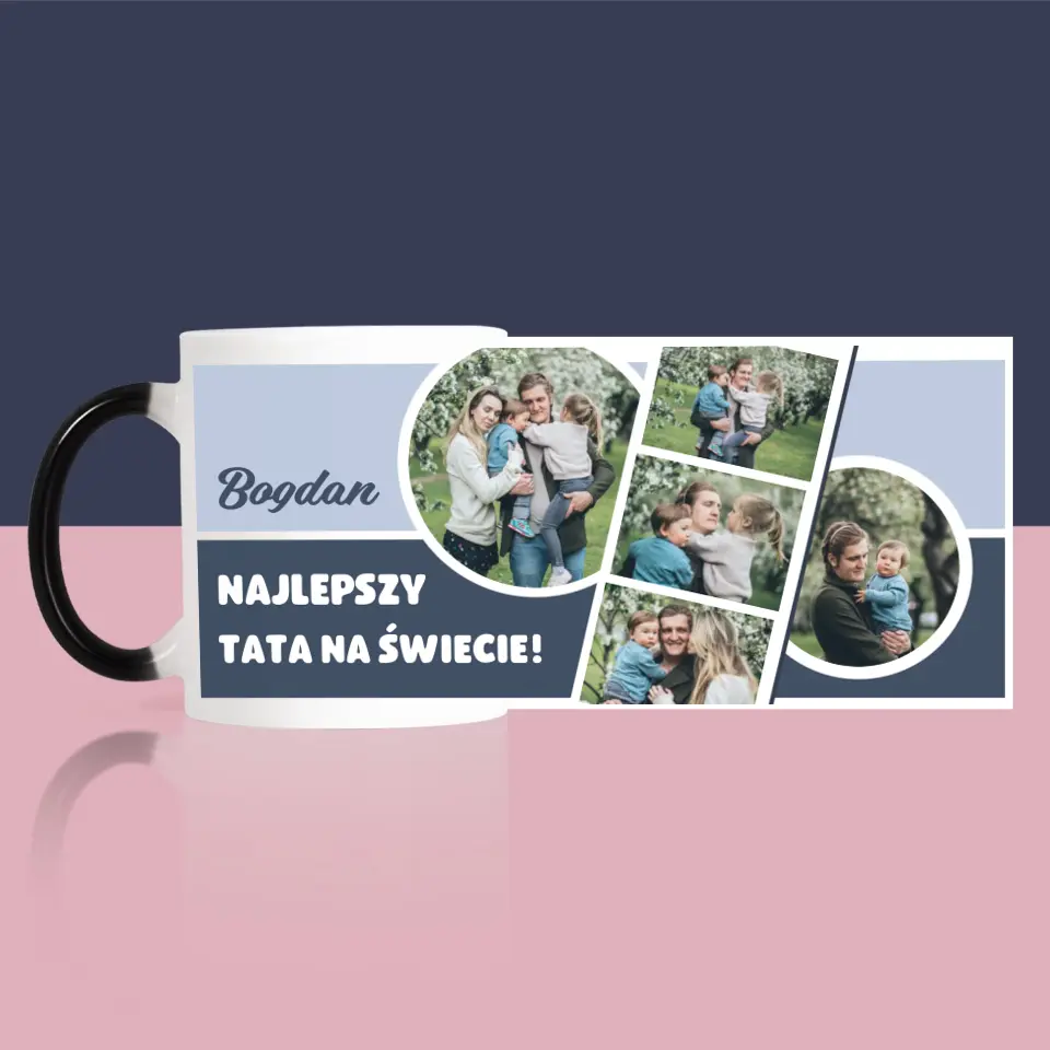 Fotokolaż: Najlepszy Tata Na Świecie - Kubek z Nadrukiem - Image 10