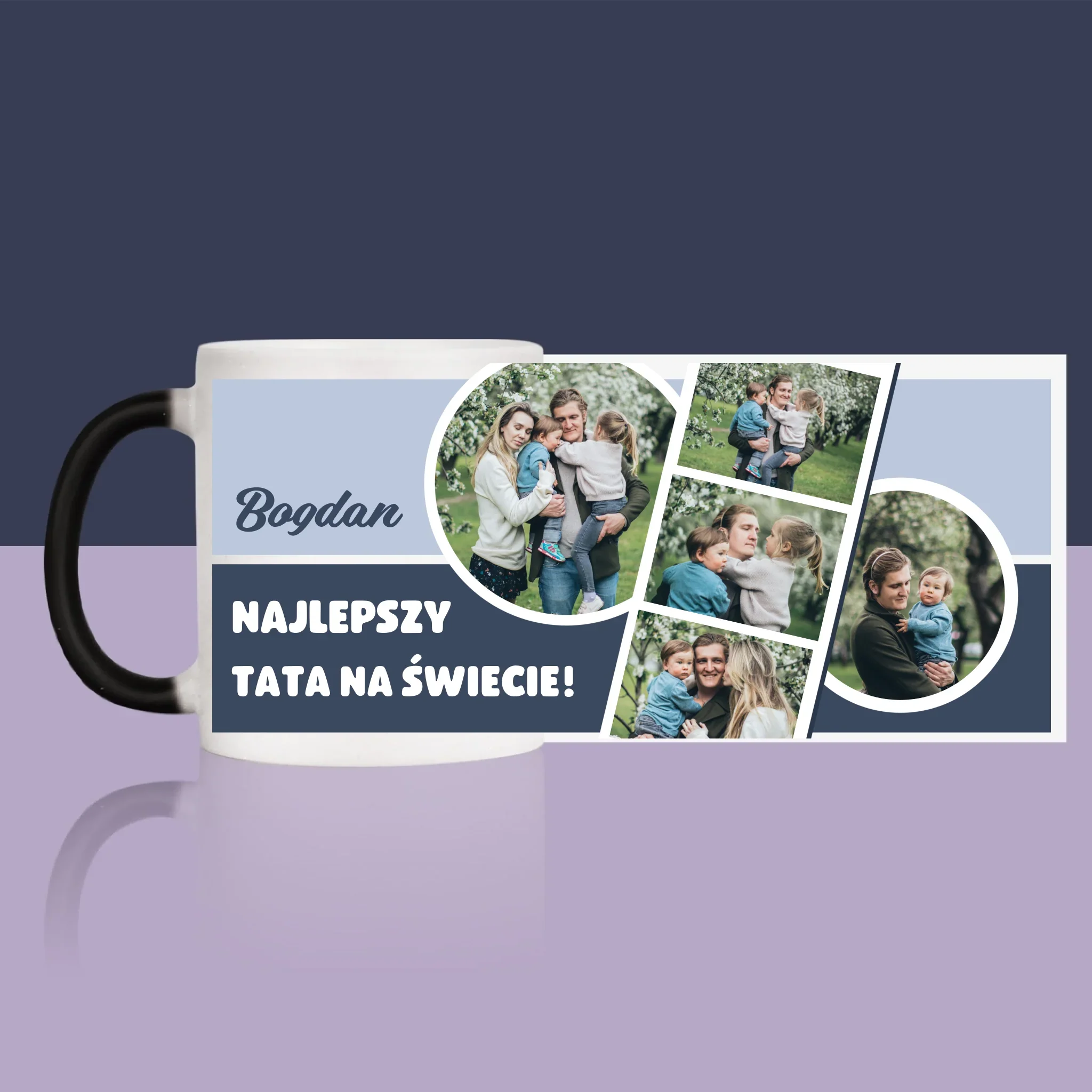 Fotokolaż: Najlepszy Tata Na Świecie - Kubek z Nadrukiem - Image 14