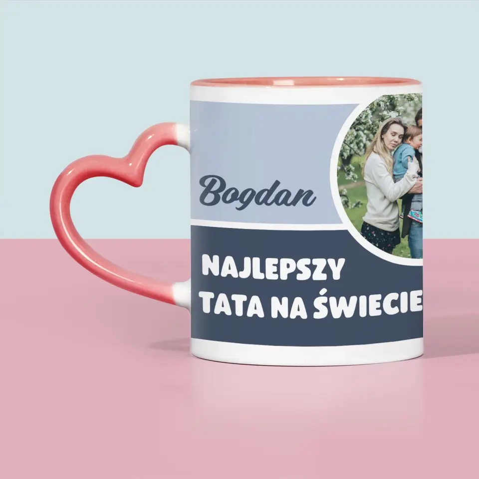 Fotokolaż: Najlepszy Tata Na Świecie - Kubek z Nadrukiem - Image 5