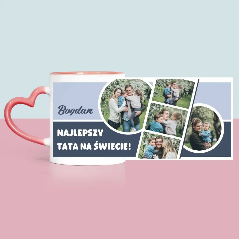 Fotokolaż: Najlepszy Tata Na Świecie - Kubek z Nadrukiem - Image 6