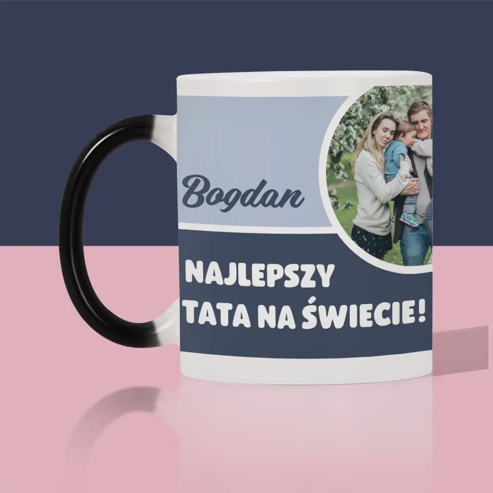 Fotokolaż: Najlepszy Tata Na Świecie - Kubek z Nadrukiem - Image 7