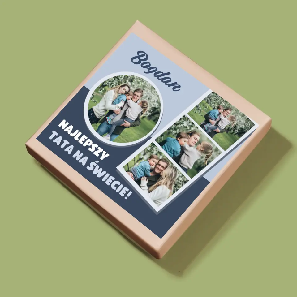 Fotokolaż: Najlepszy Tata Na Świecie - Personalizowane Puzzle - Image 5
