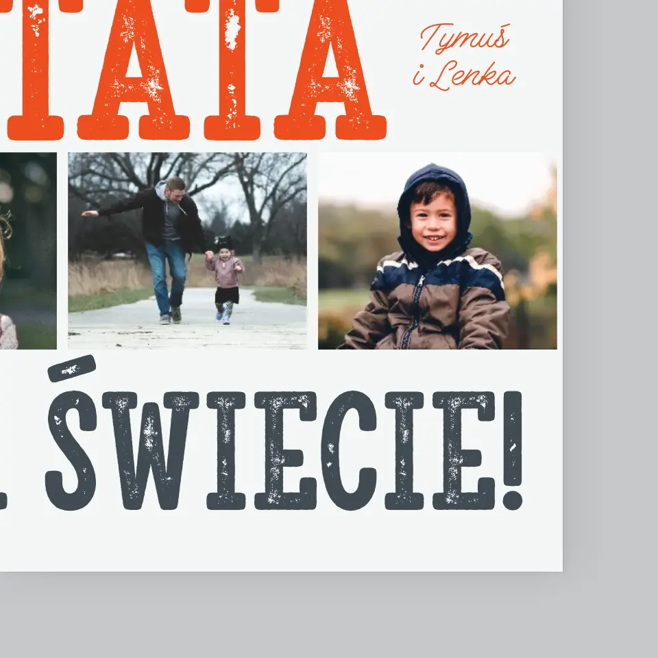 Fotokolaż: Najlepszy Tata Na Świecie - Wydruk Obramowany - Image 4
