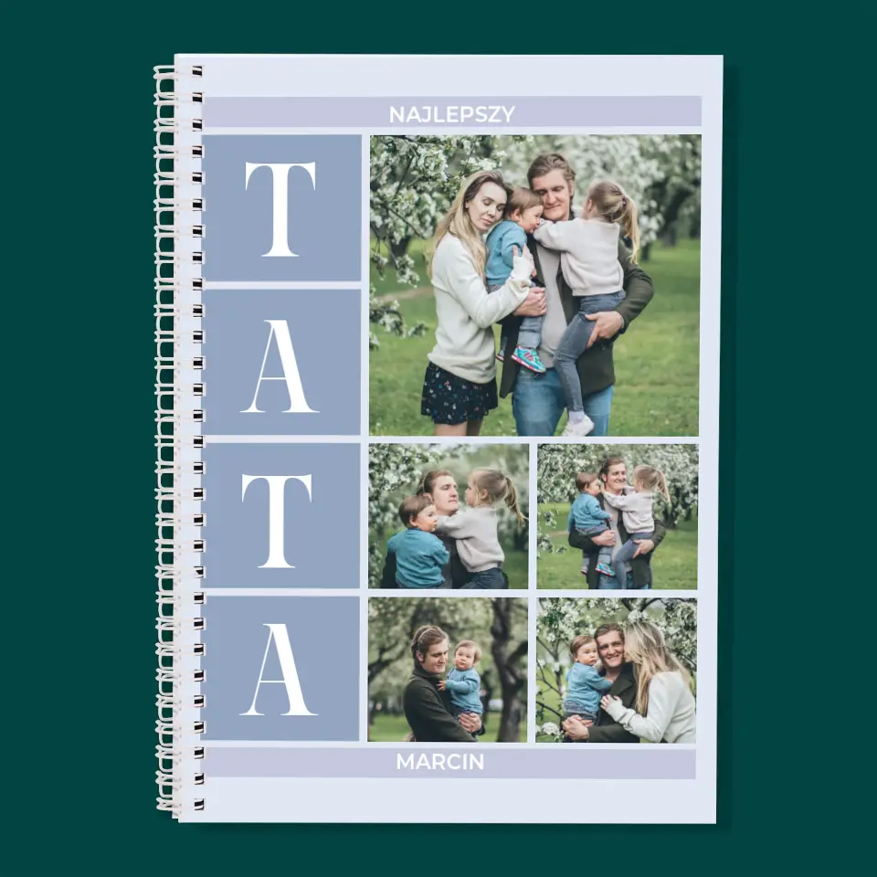 Fotokolaż: Najlepszy Tata - Planer Dzienny z Nadrukiem - Image 3