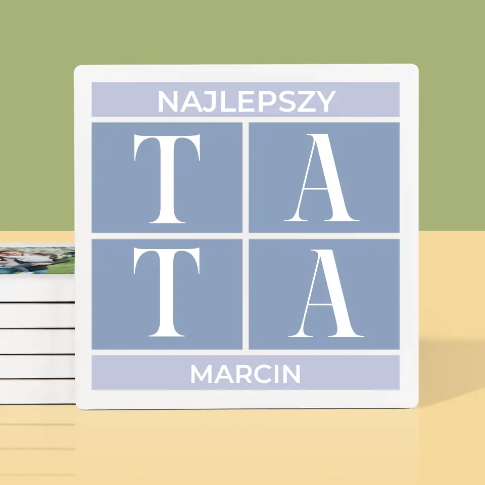 Fotokolaż: Najlepszy Tata - Podkładki Pod Kubki - Image 2