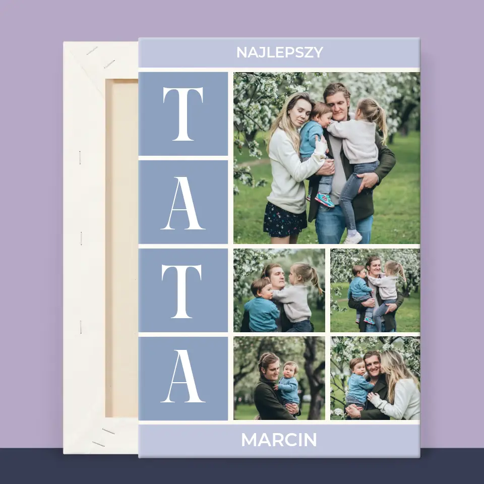 Fotokolaż: Najlepszy Tata - Wydruk Obramowany - Image 12