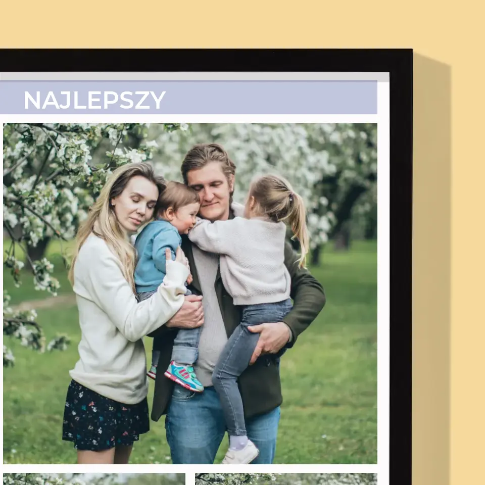 Fotokolaż: Najlepszy Tata - Wydruk Obramowany - Image 6
