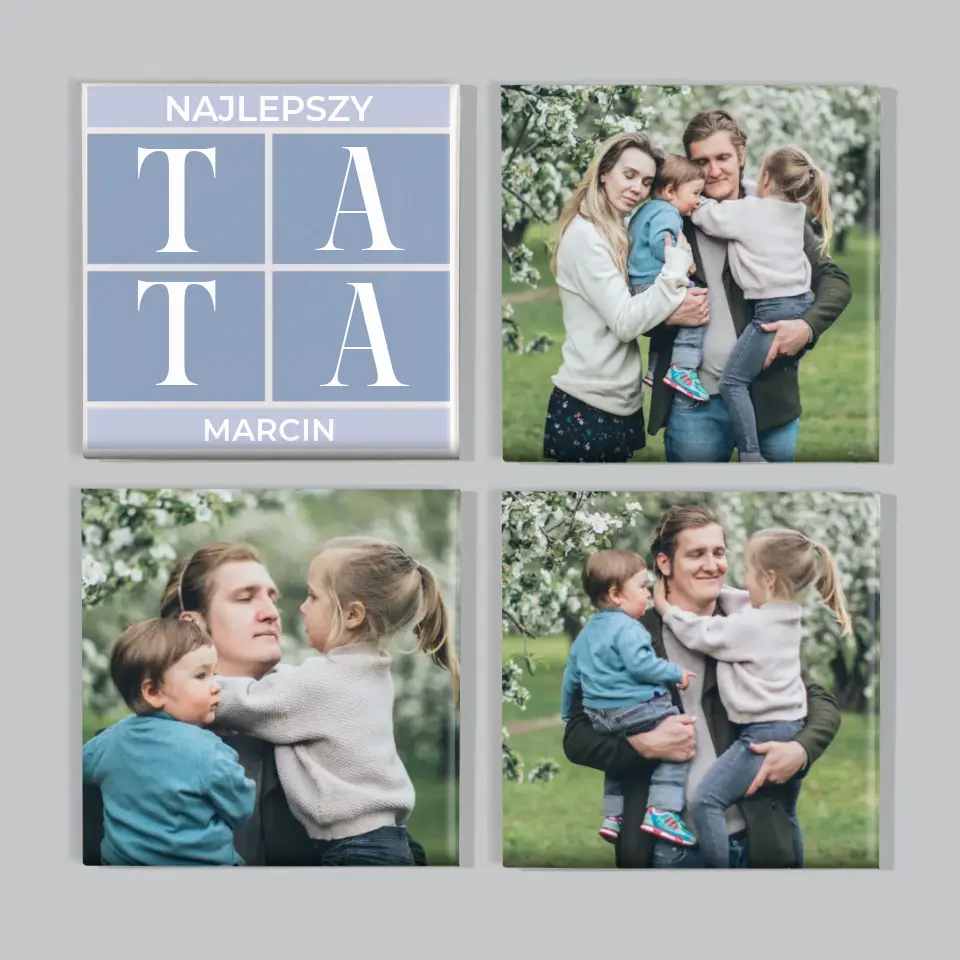 Fotokolaż: Najlepszy Tata - Zestaw Magnesów - Image 5
