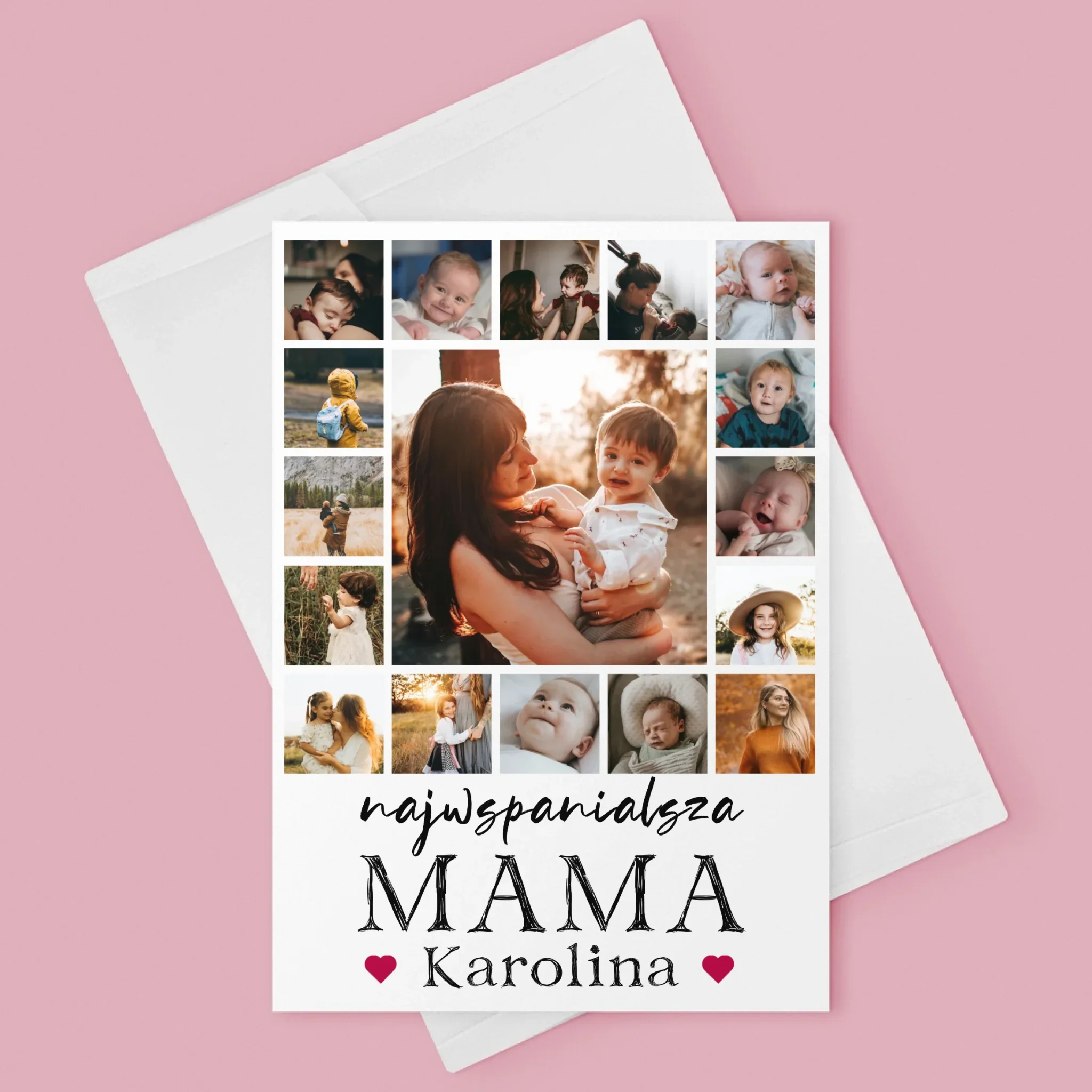 Fotokolaż: Najwspanialsza Mama - Kartka z Życzeniami - Image 3