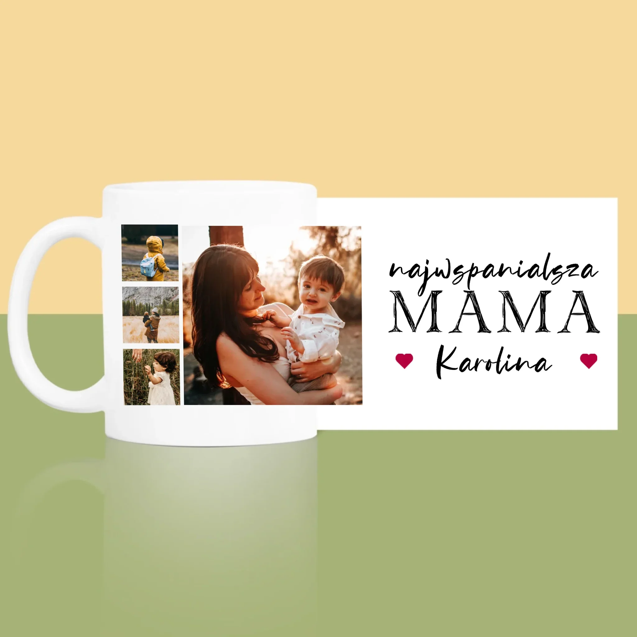 Fotokolaż: Najwspanialsza Mama - Kubek z Nadrukiem - Image 3