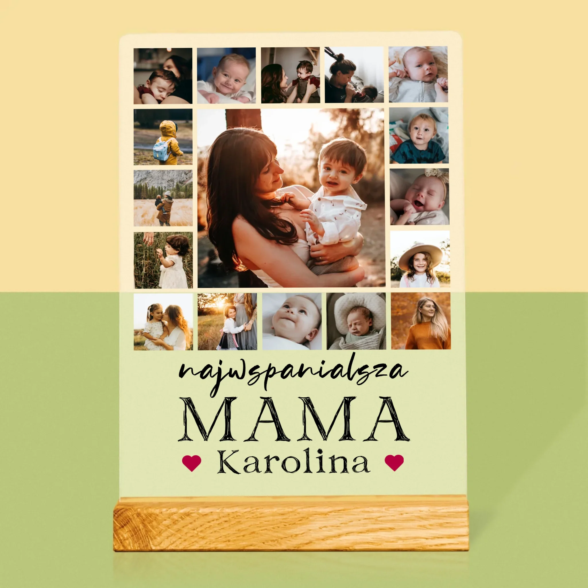 Fotokolaż: Najwspanialsza Mama - Wydruk Na Szkle Akrylowym - Image 3
