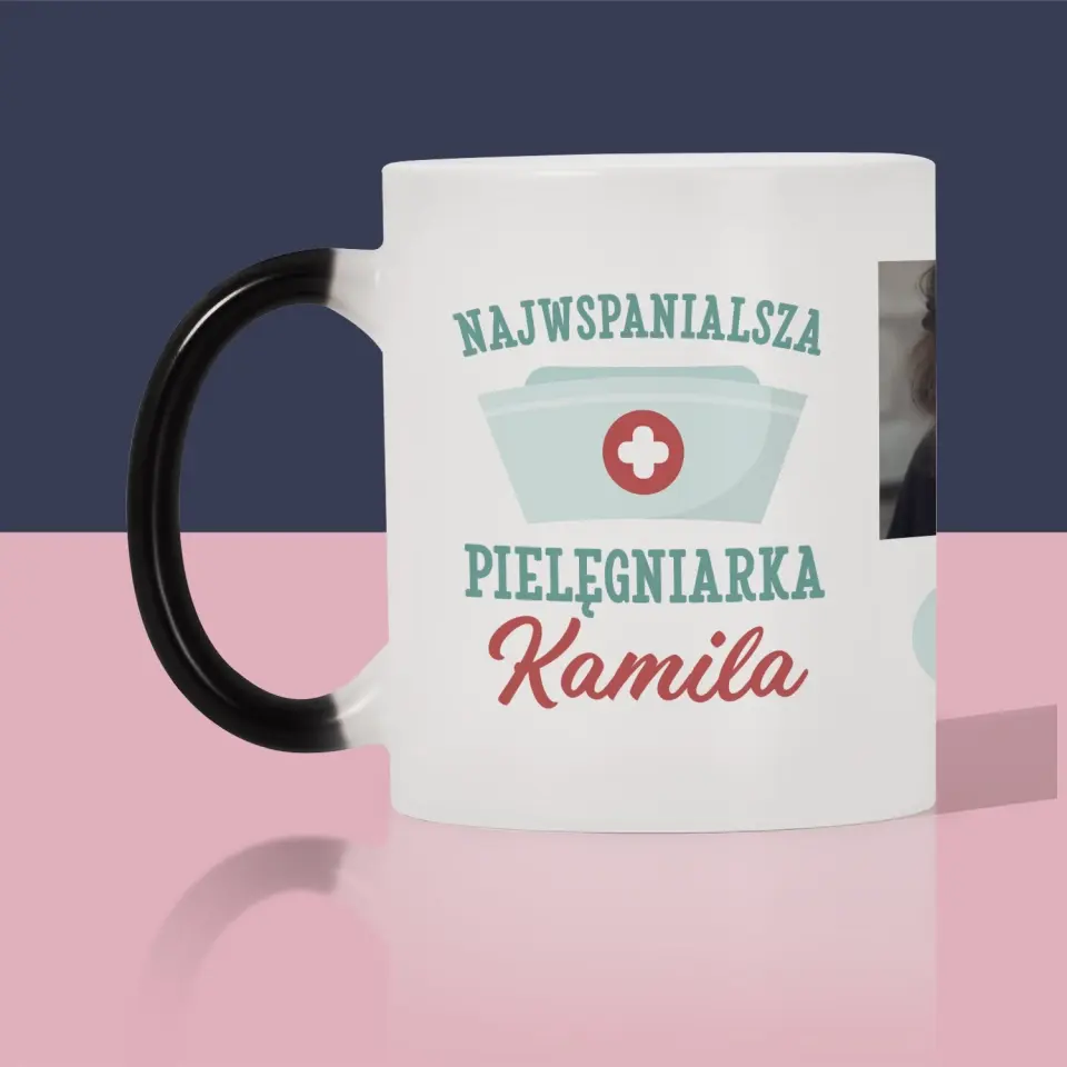 Fotokolaż: Najwspanialsza Pielęgniarka - Kubek z Nadrukiem - Image 7