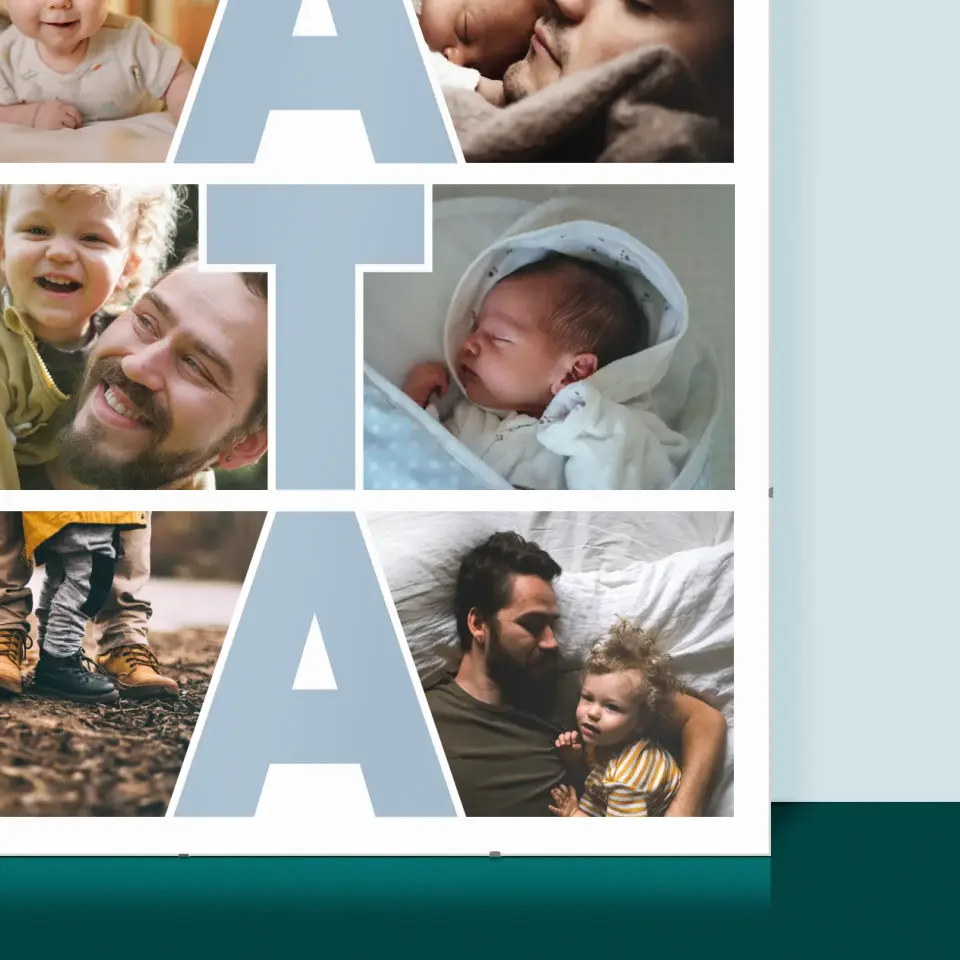 Fotokolaż: Tata - Personalizowany Plakat - Image 2