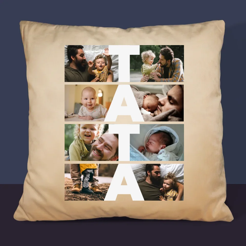 Fotokolaż: Tata - Poduszka z Nadrukiem - Image 6