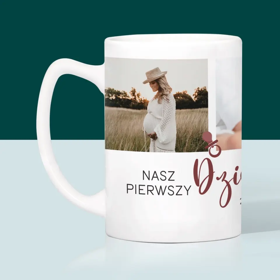 Fotokolaż: Nasz Pierwszy Dzień Mamy - Kubek z Nadrukiem - Image 4