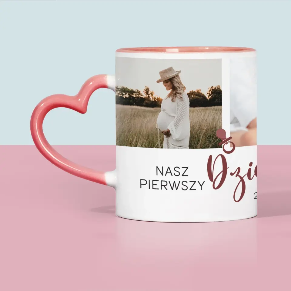 Fotokolaż: Nasz Pierwszy Dzień Mamy - Kubek z Nadrukiem - Image 5