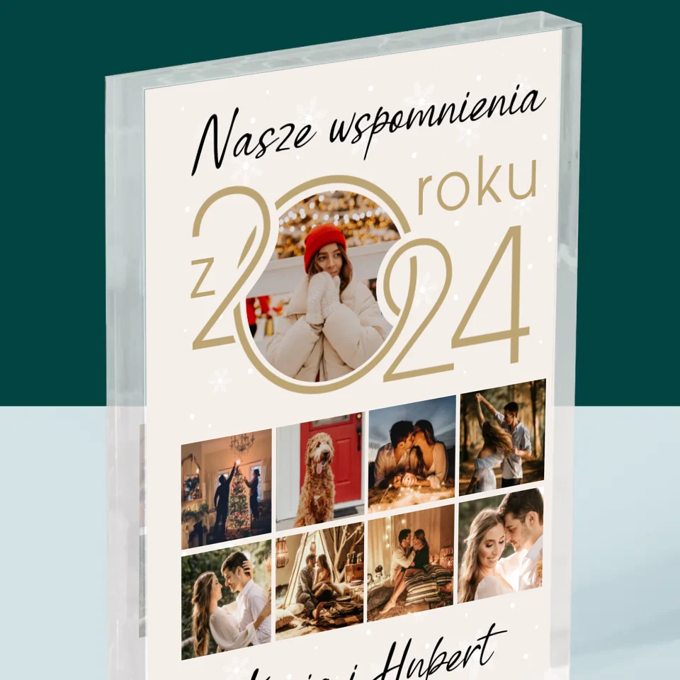 Fotokolaż: Nasze Wspomnienia Z Roku - Blok Akrylowy - Image 2