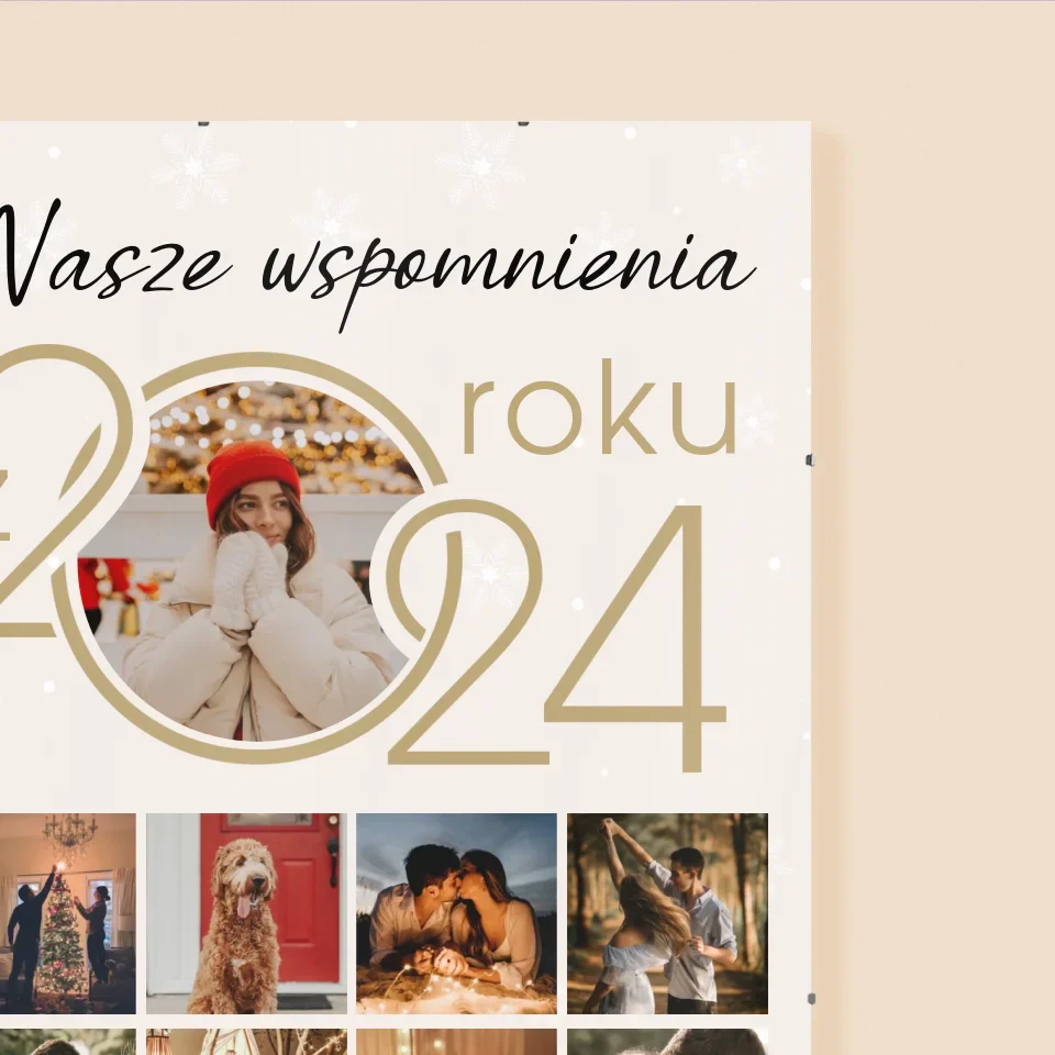 Fotokolaż: Nasze Wspomnienia Z Roku - Personalizowany Plakat - Image 3