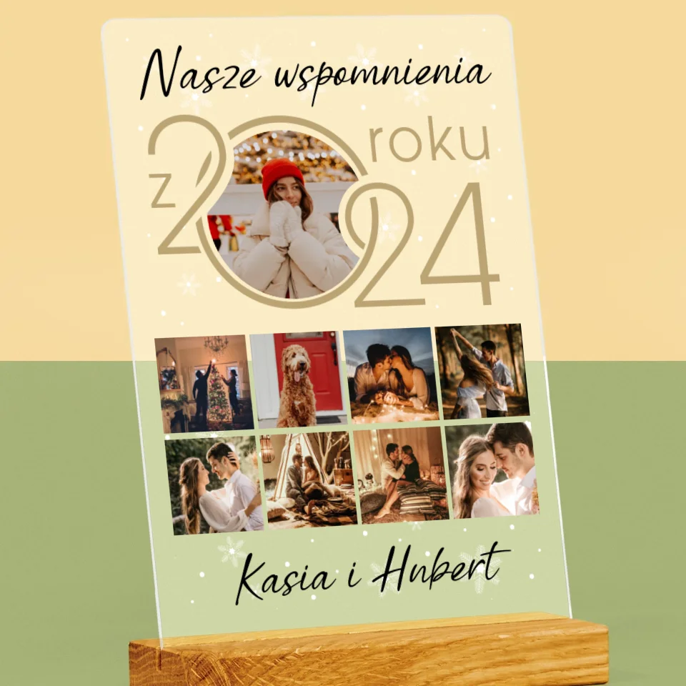Fotokolaż: Nasze Wspomnienia Z Roku - Wydruk Na Szkle Akrylowym - Image 2