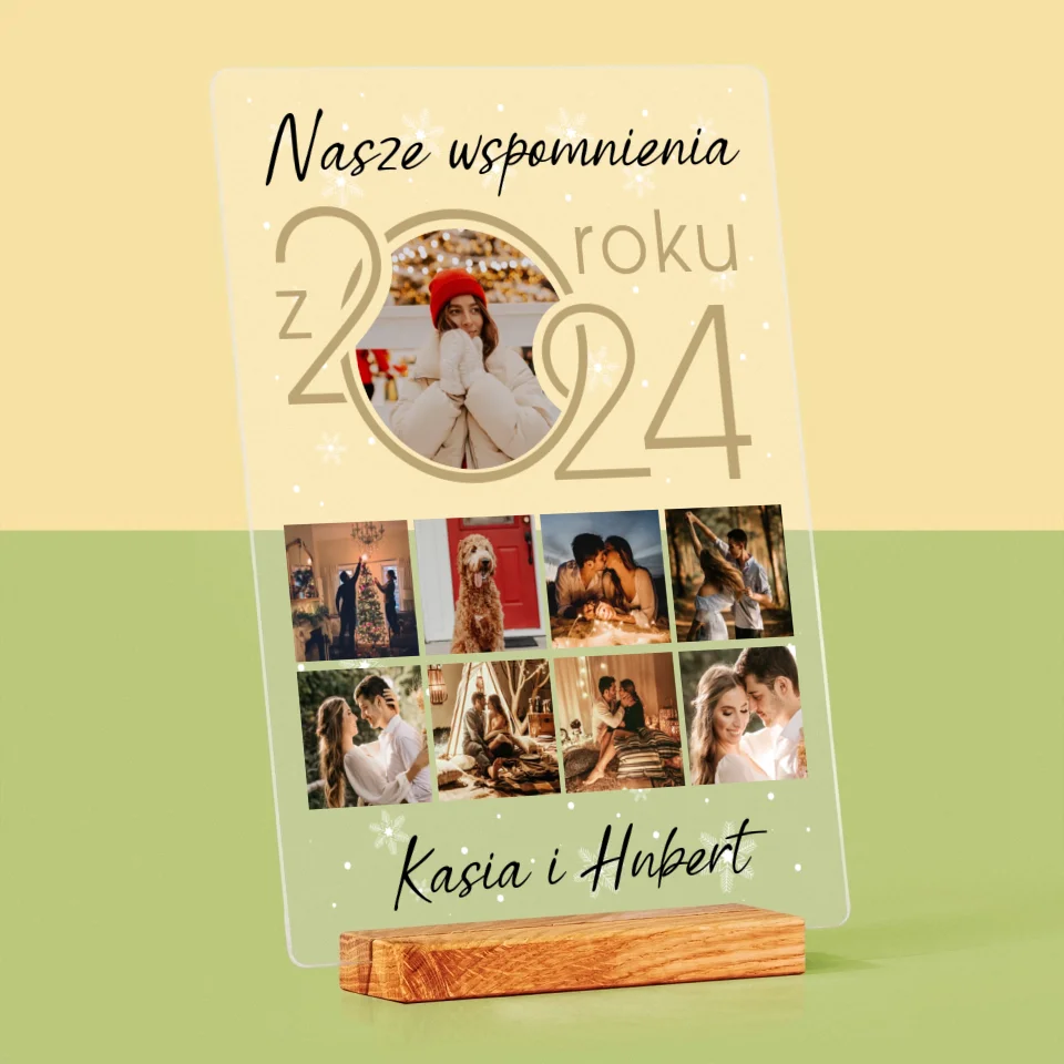 Fotokolaż: Nasze Wspomnienia Z Roku - Wydruk Na Szkle Akrylowym - Image 4