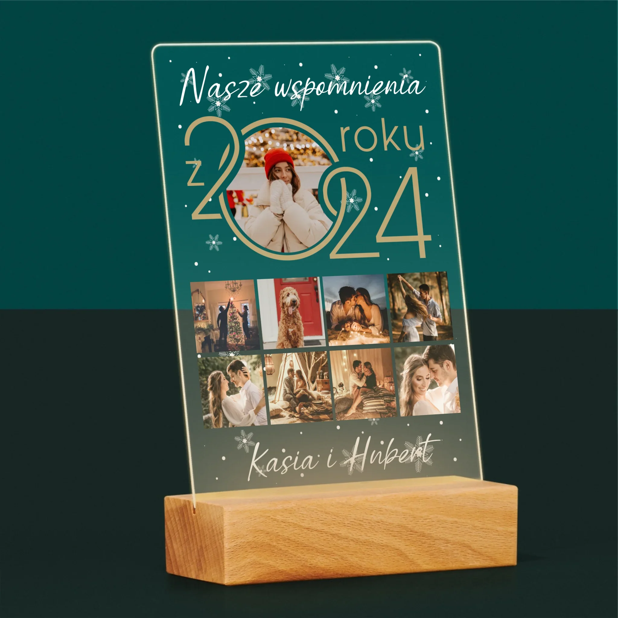 Fotokolaż: Nasze Wspomnienia Z Roku - Wydruk Na Szkle Akrylowym - Image 5
