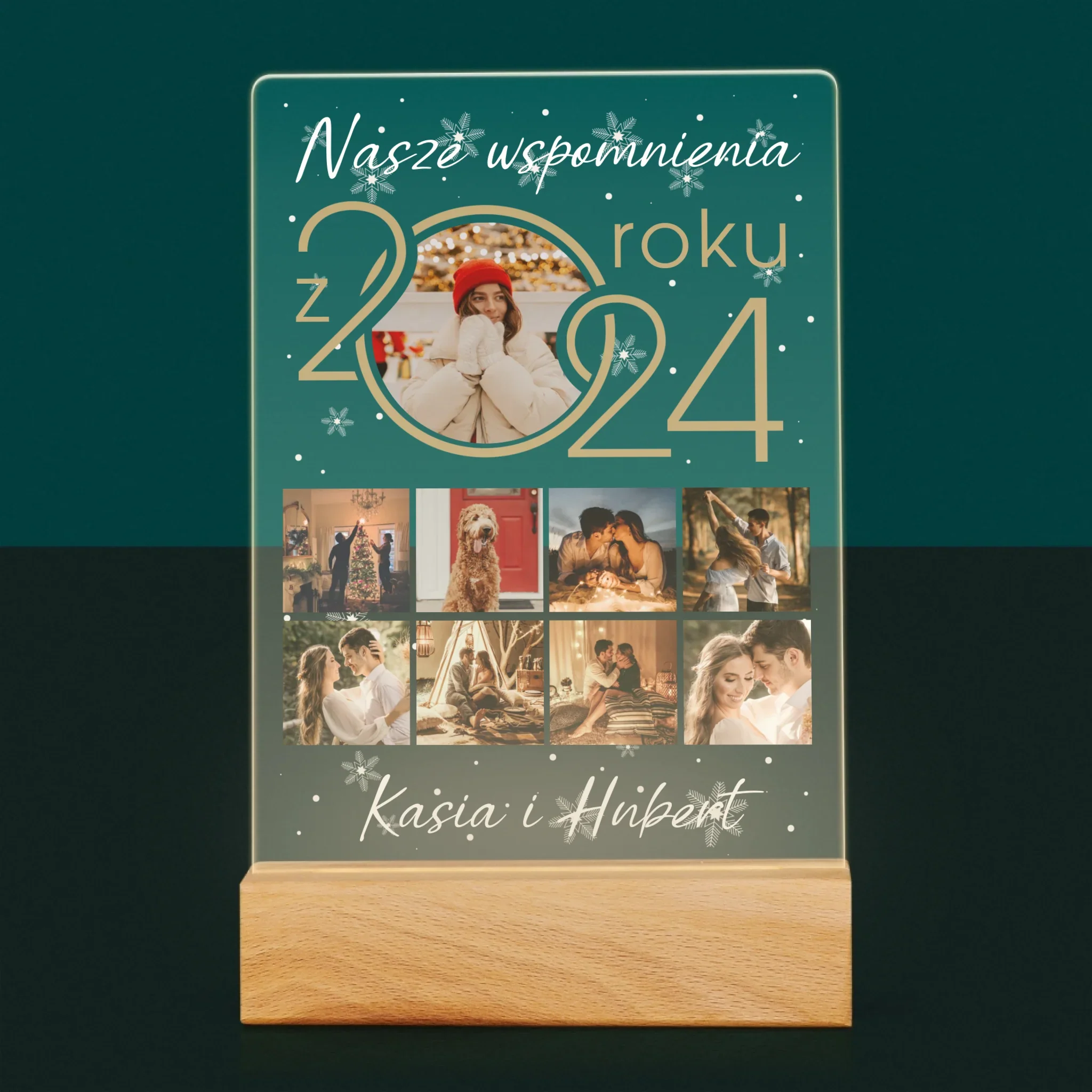 Fotokolaż: Nasze Wspomnienia Z Roku - Wydruk Na Szkle Akrylowym - Image 7