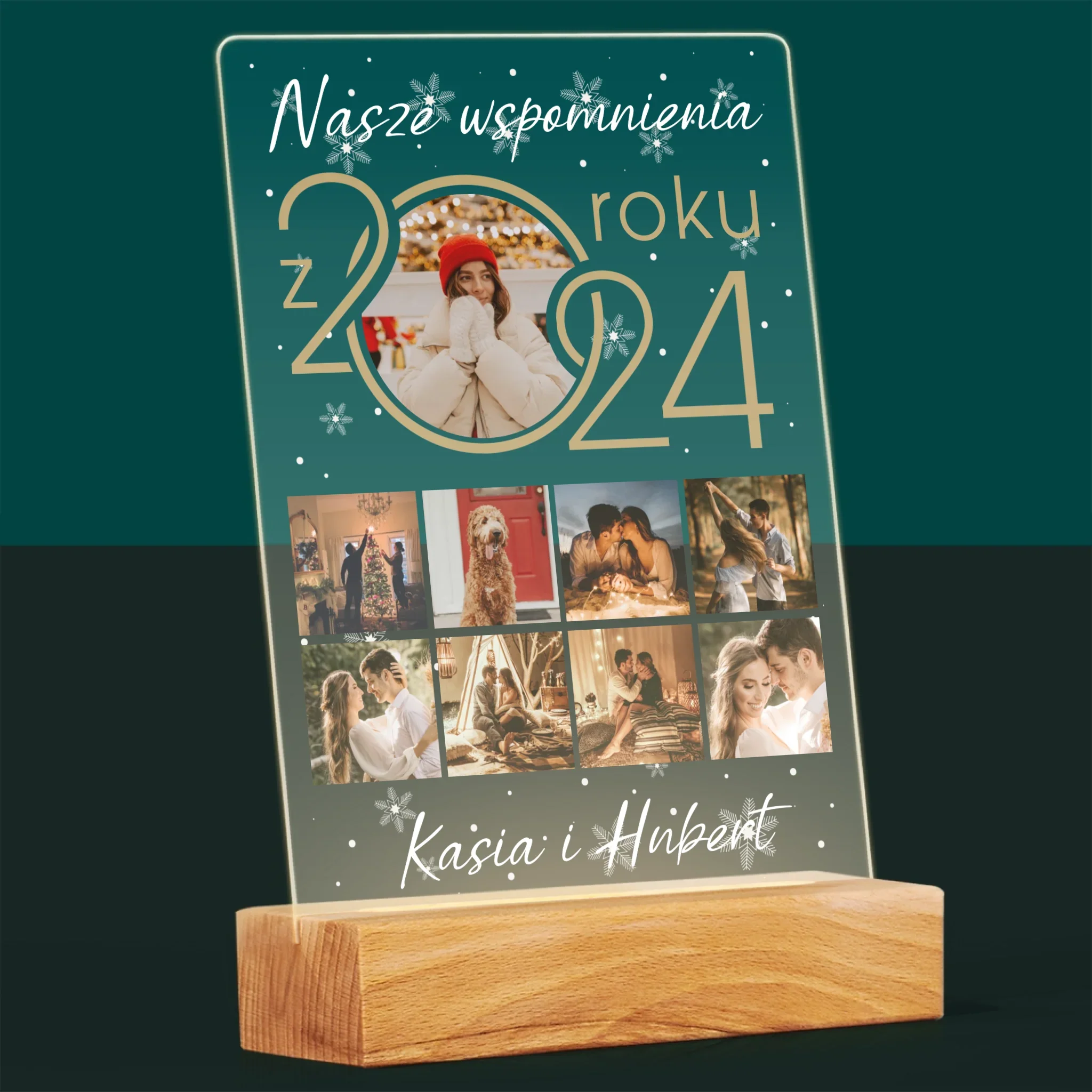 Fotokolaż: Nasze Wspomnienia Z Roku - Wydruk Na Szkle Akrylowym - Image 8