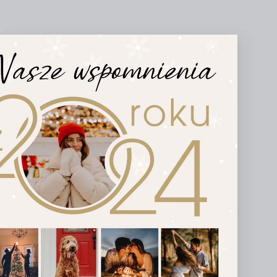 Fotokolaż: Nasze Wspomnienia Z Roku - Wydruk Obramowany - Image 10
