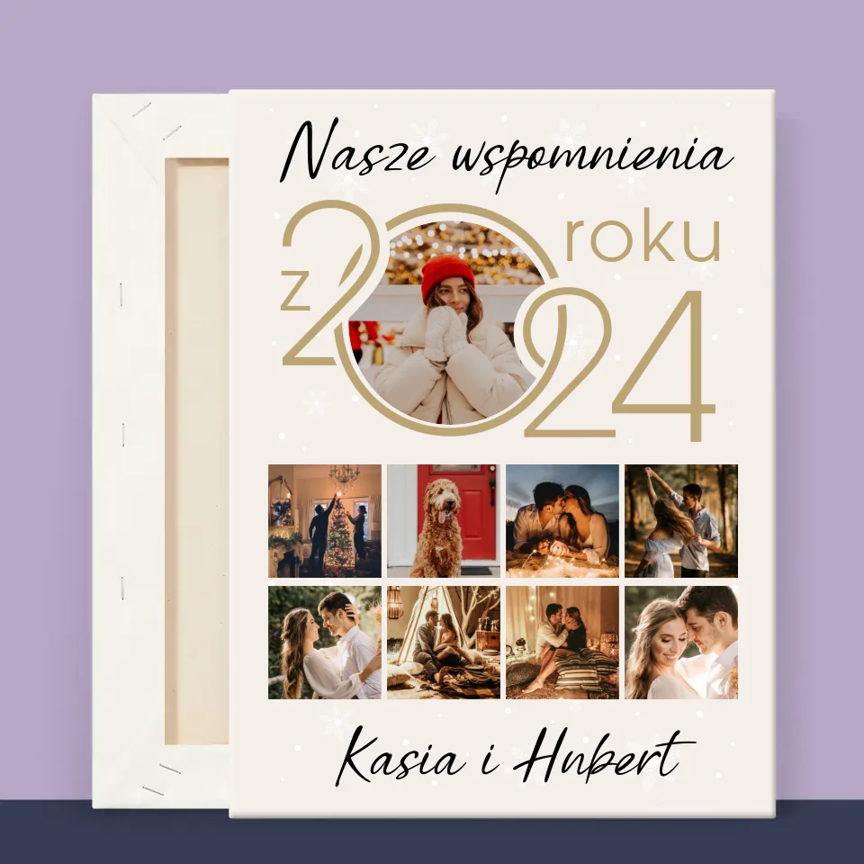 Fotokolaż: Nasze Wspomnienia Z Roku - Wydruk Obramowany - Image 12