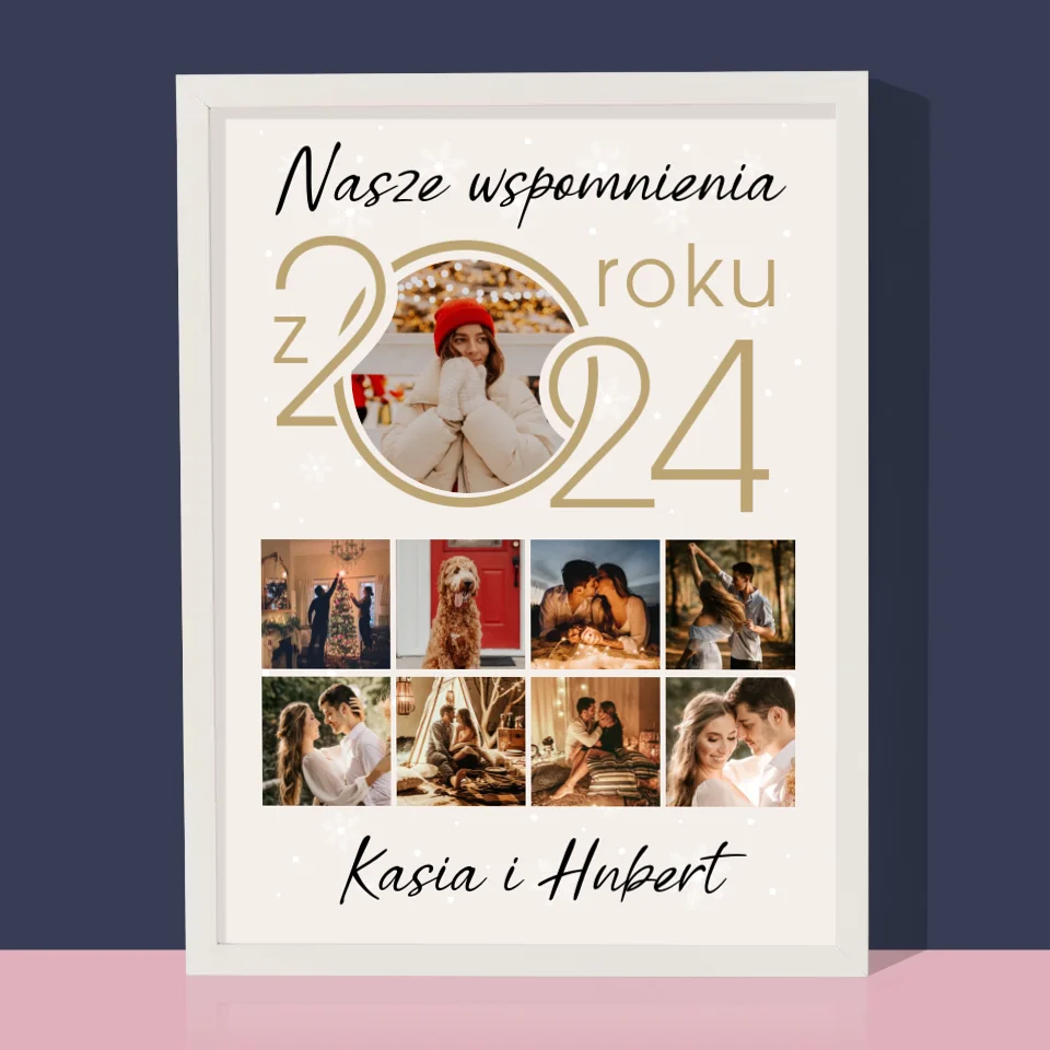 Fotokolaż: Nasze Wspomnienia Z Roku - Wydruk Obramowany - Image 4