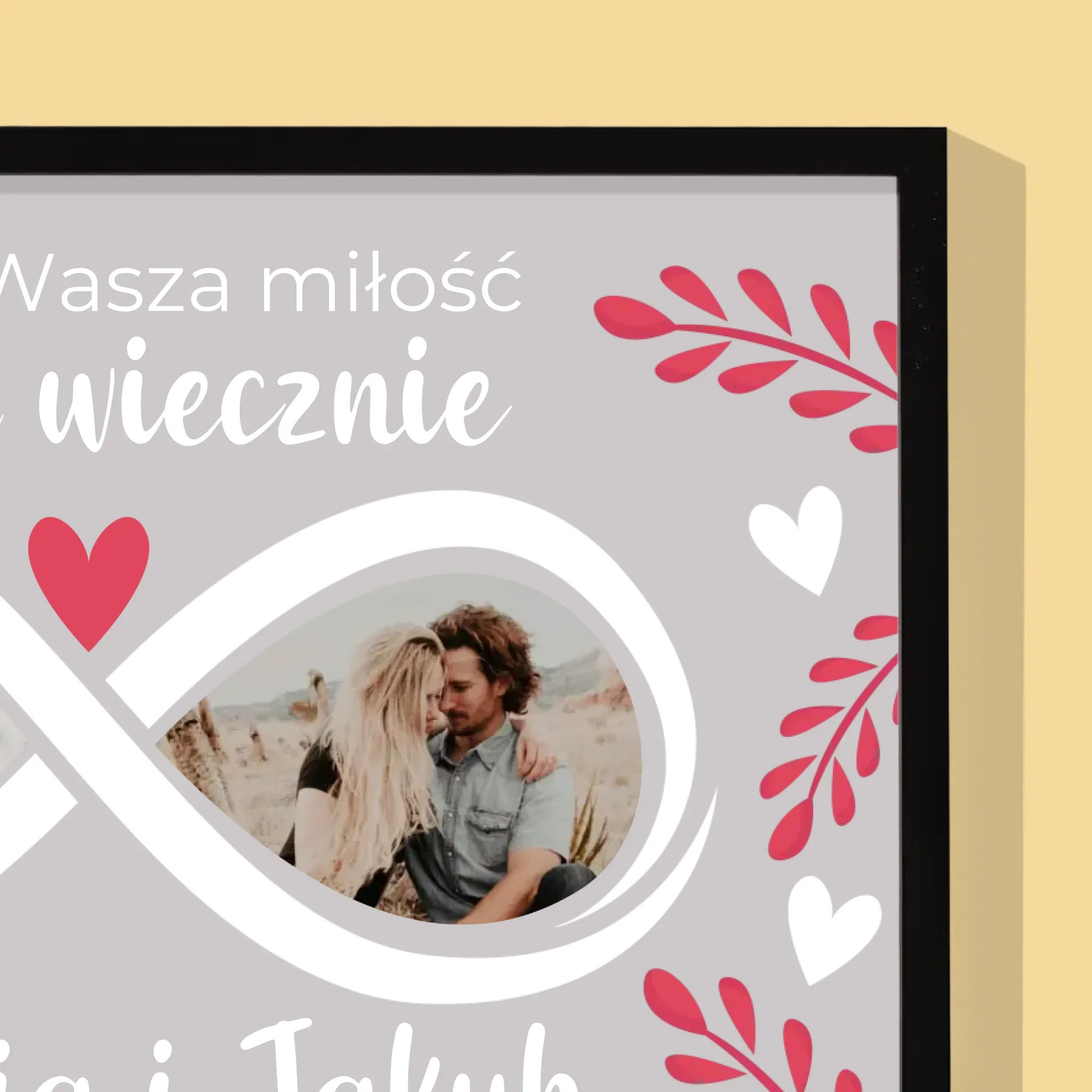 Fotokolaż: Niech Wasza Miłość Trwa Wiecznie - Wydruk Obramowany 30x40 - Image 2